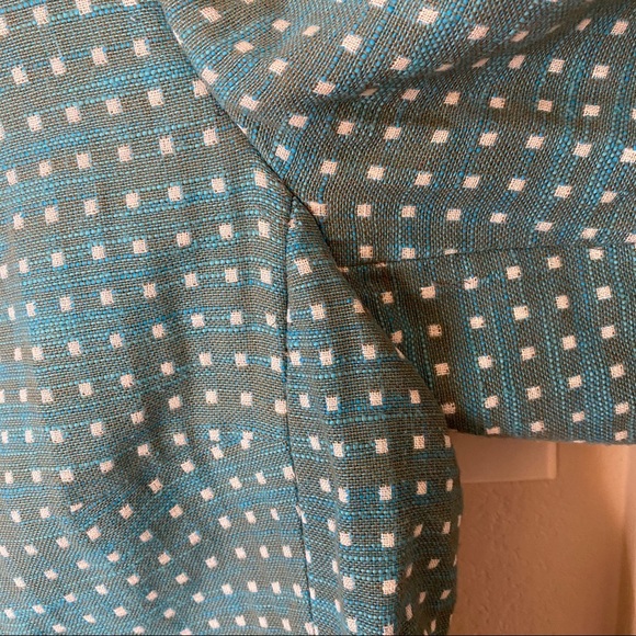 AKRIS PUNTO blue printed linen blazer - Picture 7 of 15